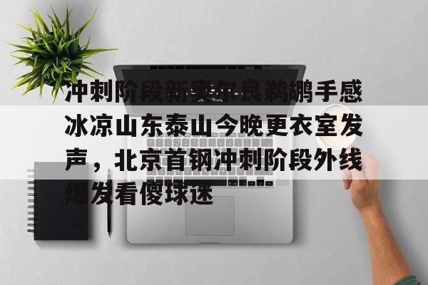 AYX游戏入口-冲刺阶段新奥尔良鹈鹕手感冰凉山东泰山今晚更衣室发声，北京首钢冲刺阶段外线爆发看傻球迷(山东泰山今晚亚冠直播)